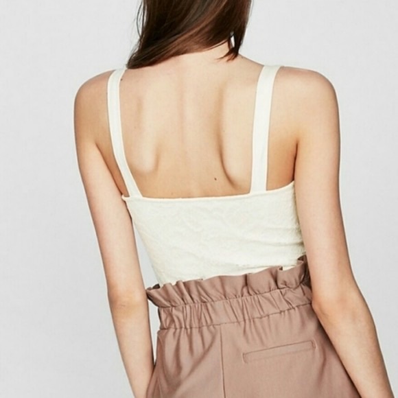 EXPRESS Black Lace-Up Bodysuit - Picture 9 of 15